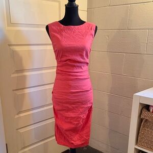 Atelier Nicole Miller Coral Sleeveless Dress